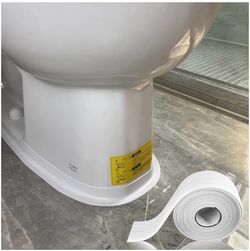 Cinta de calafateo blanca para baño y cocina, cinta de calafateo para calafateo de baño, tira de calafateo blanca autoadhesiva blanca, envolvente de b
