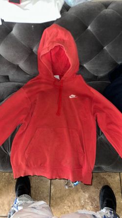 Nike Club Fleece Pullover Hoodie Red