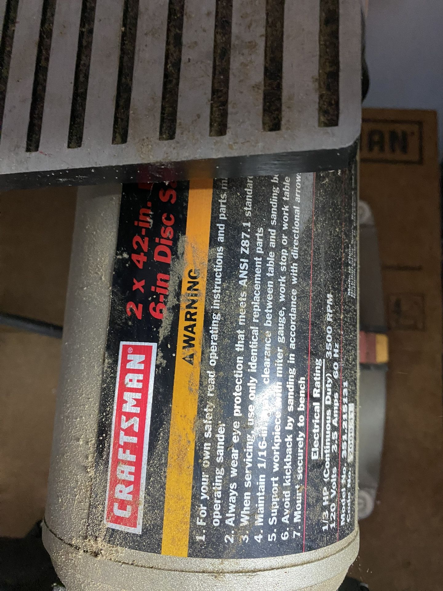 Craftsman Bench Disc/Belt Sander