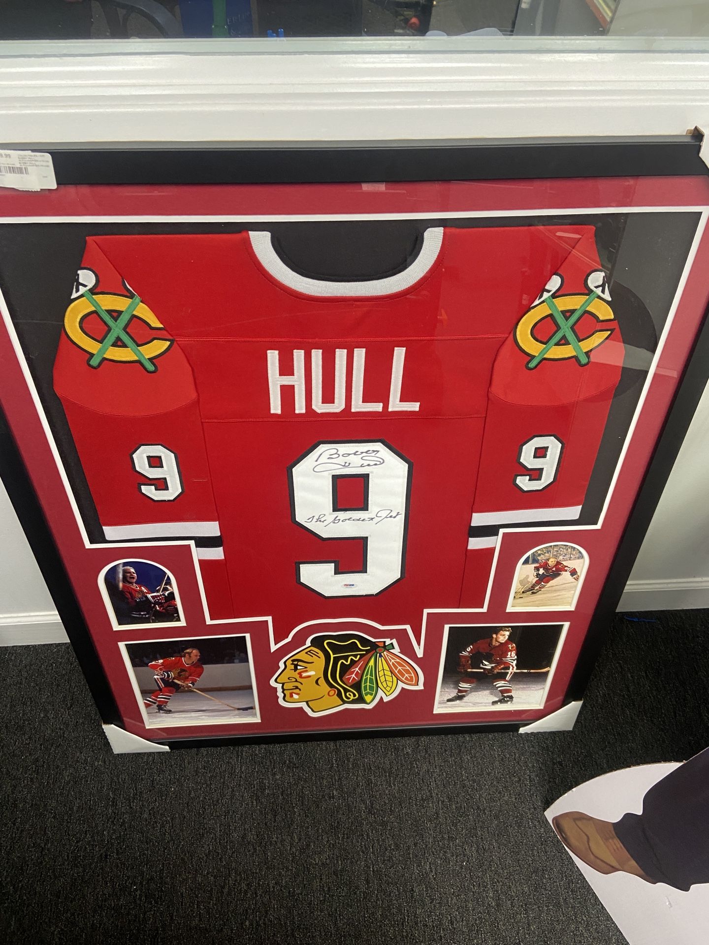 Bobby Hull Autographed Framed Jersey