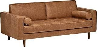 New-Unopened-Rivet Aiden Tufted Mid-Century Modern Leather Bench Loveseat $400 OBO- $1300 in store now.