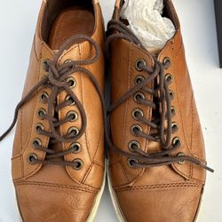 Coach Brown Leather Sneakers with Classic Design