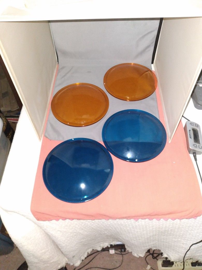Vtg Glass Round Lens 