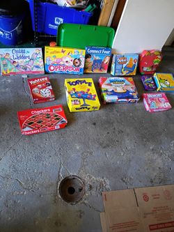 Lot of 10+ Board Games and Kids Toys