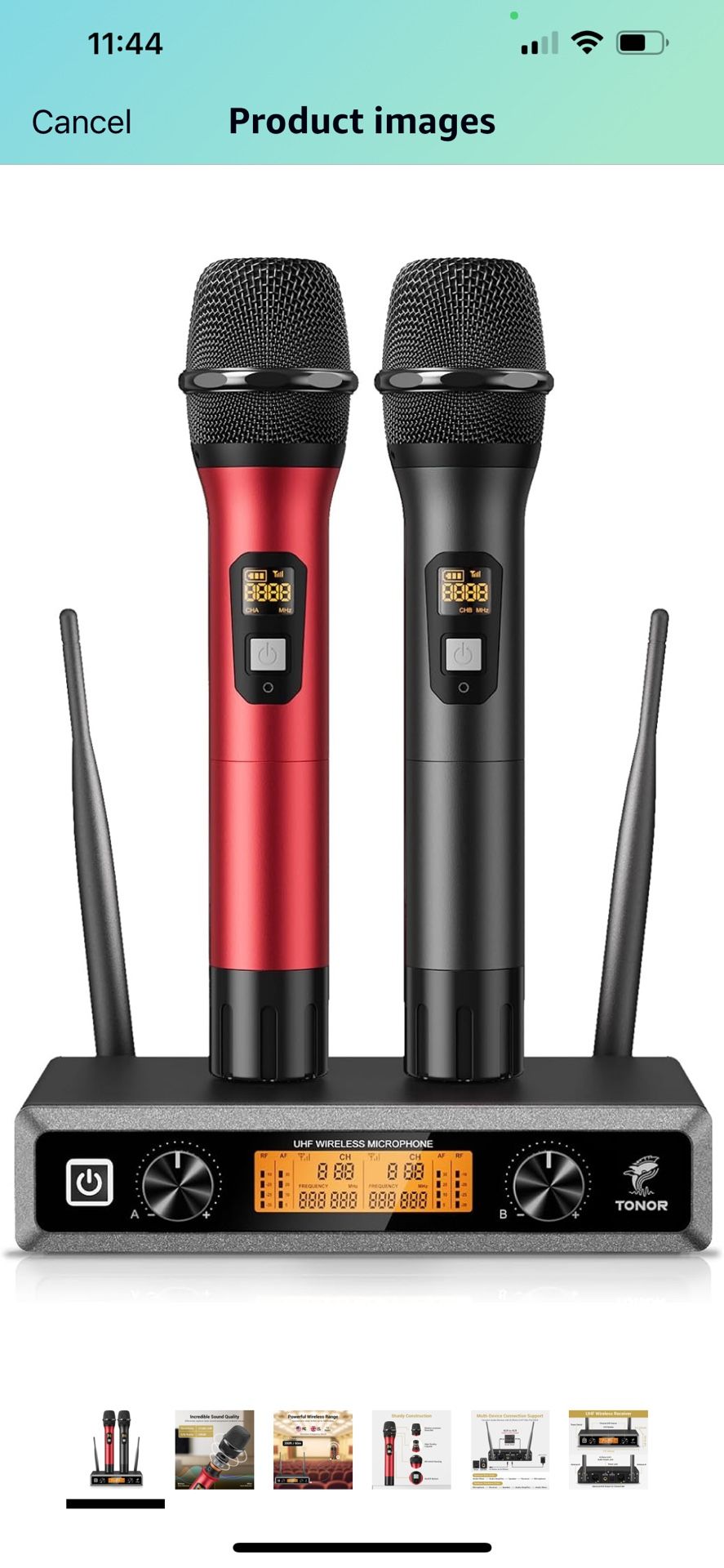 Visit the TONOR Store 4.5 4.5 out of 5 stars 5,577 Wireless Microphone System, TONOR Professional Metal Cordless Karaoke Microphones, Handheld Dynamic