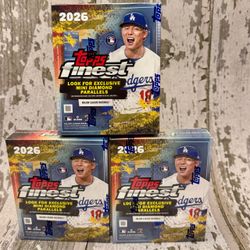 Topps Finest 2026 MLB Baseball Collectible Sports Trading Cards Mega Box - Sealed