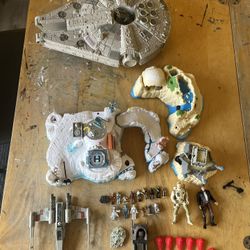 1997 Galoob Toys Star Wars Micro machines And Extras With Star Wars VHS Tapes!