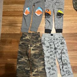 5T boys kids toddler pants (4 Pairs)