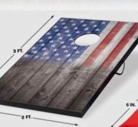 American Flag Cornhole Board Game