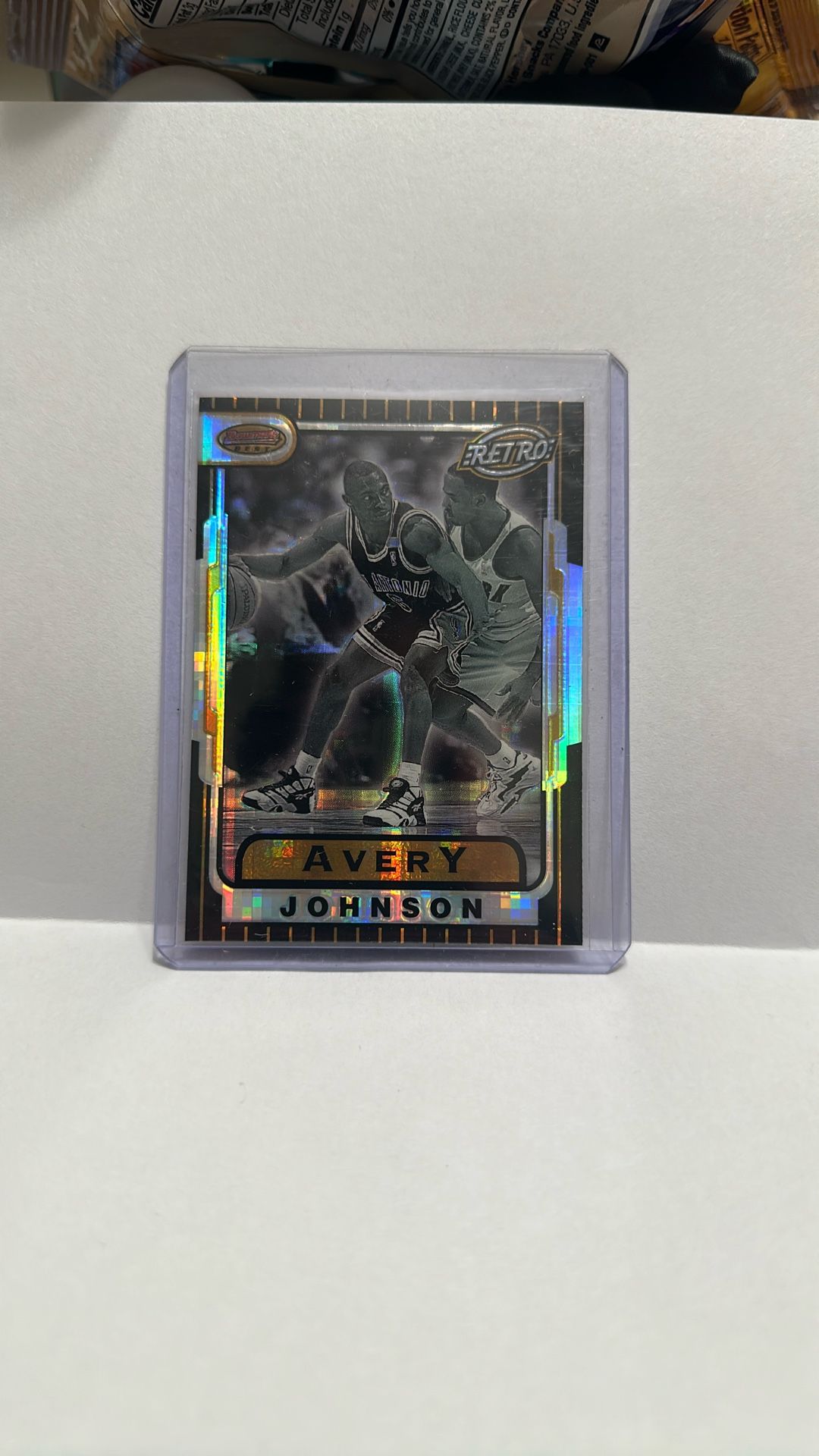 1996-97 Bowman's Best Retro Atomic Refractor Avery Johnson #TB1