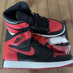 Jordan 1 Retro High Bred Banned (2016) Mens Size 9