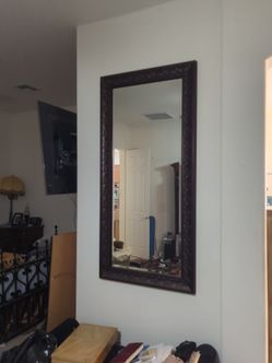 7 foot framed mirror