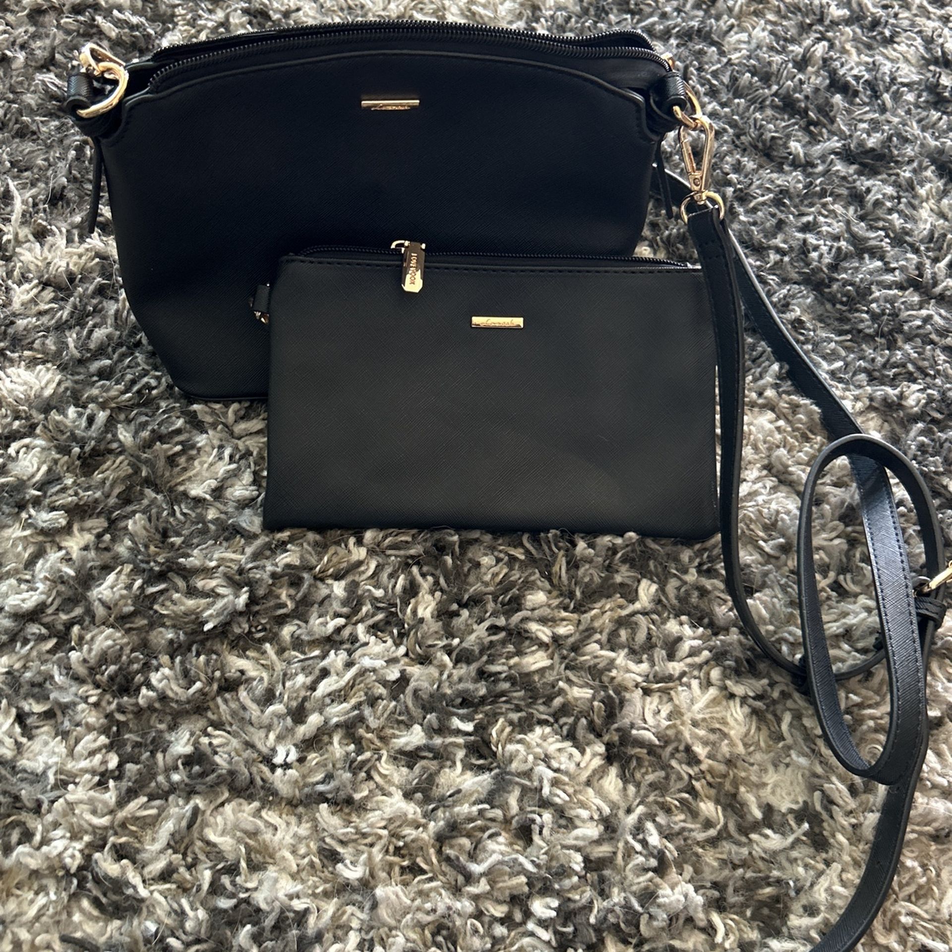 Small Purse And Wristlet Set