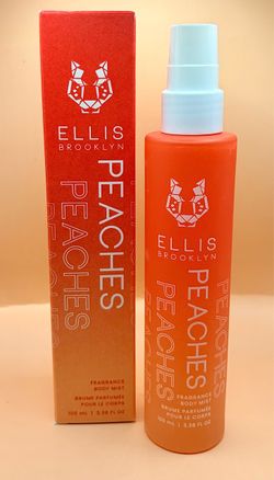 Ellis Brooklyn PEACHES Fragrance Body Mist 100ml / 3.4 fl oz - Brand New in Box