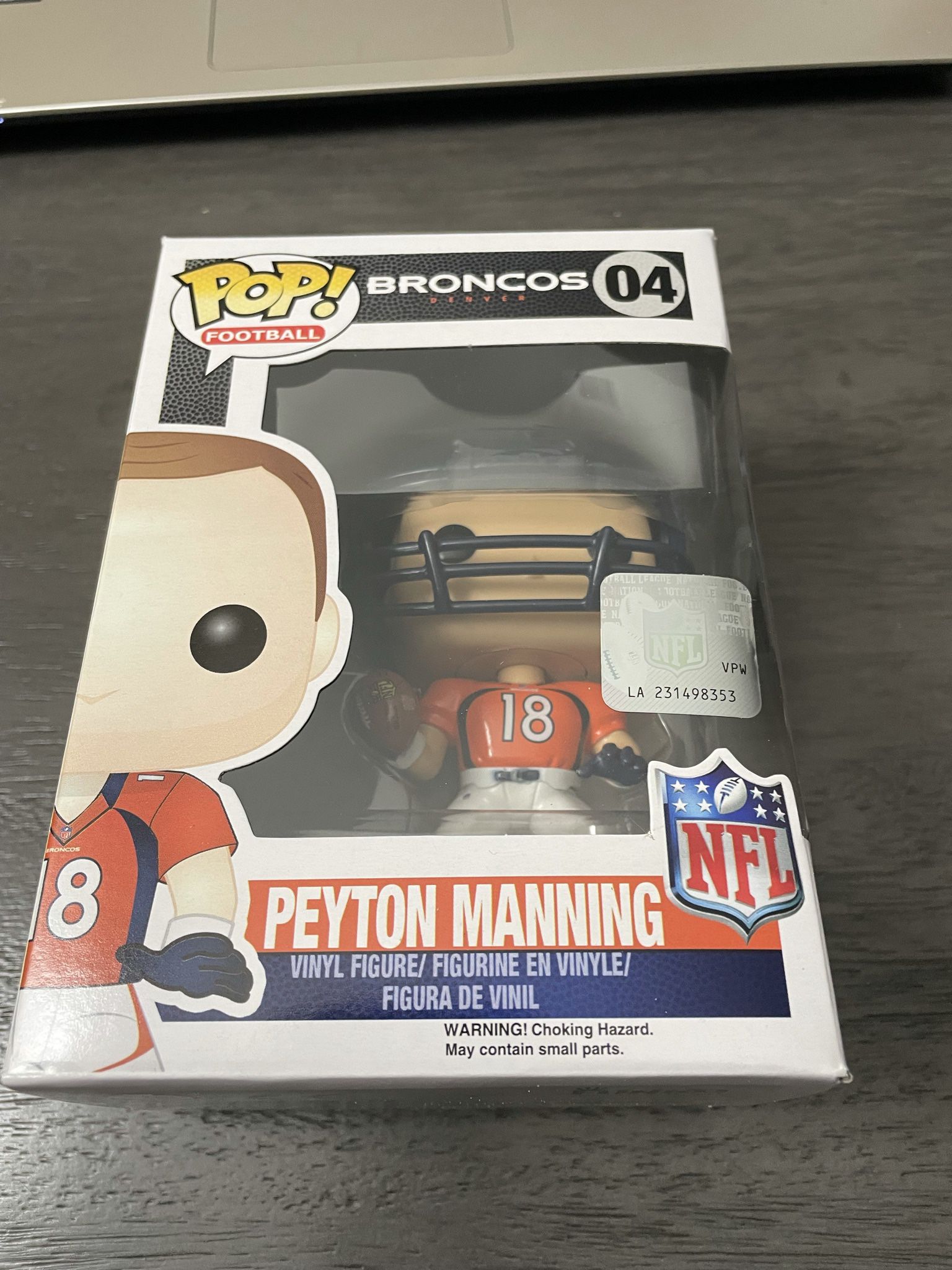 NFL Denver Broncos Funko POP! Sports Peyton Manning Vinyl Figure #04 W Protector