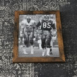 NFL Classic 70s Players Upshaw & Youngblood Framed Photo Print 8.5"x11"