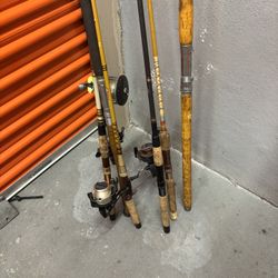 Fishing Gear Newer And Old 