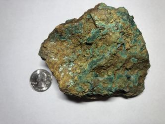 Green malachite copper rock
