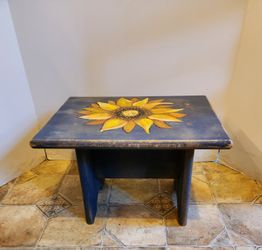 Step Stool Handpainted 