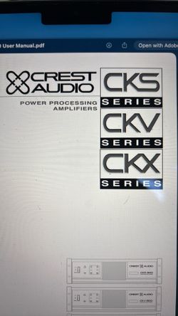 Crest Audio CKV200 Professional Power Amp