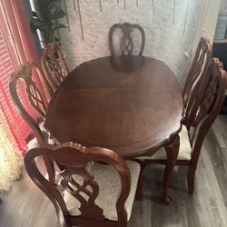 Dining Table and 6 Chairs (Solid Wood)