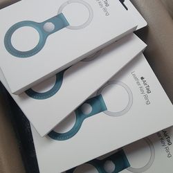 Leather Air Tag Key Ring