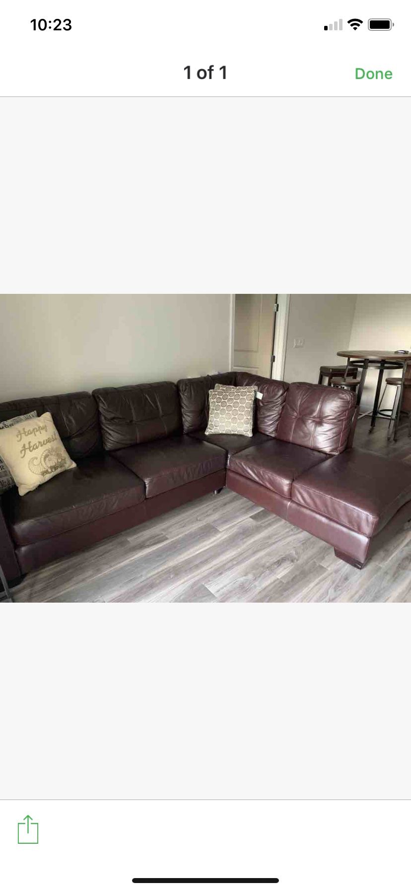Sofa couch leather sectional