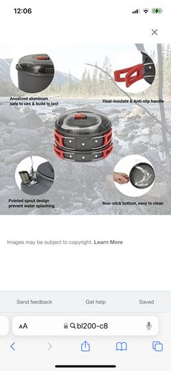 Camping Pots And Pans Set Camping Cookware Bulin 13/3 Pcs Mess Kit