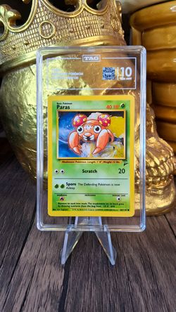 2000 WOTC POKÉMON CARD BASE SET PARAS - TAG - GEM MINT 10