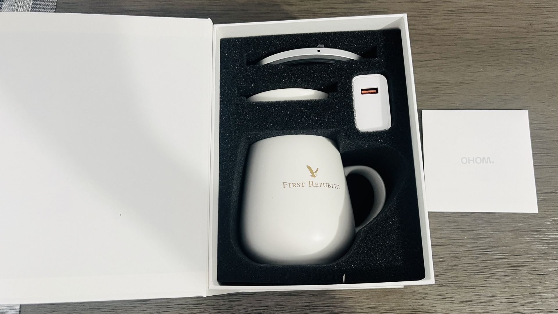 OHOM UI Heating Mug With Lid