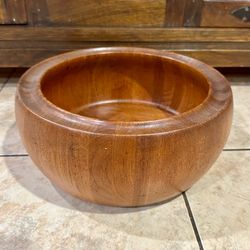 Vintage Dansk Designs Denmark Teak Wood Salad Bowl