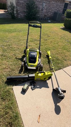 Ryobi 40V HP Brushless Mower Trimmer and Blower Set