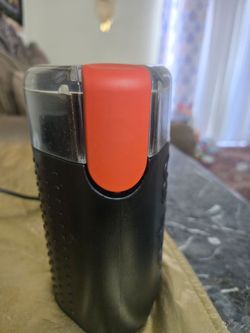 Electric Coffee Grinder Black and Red
