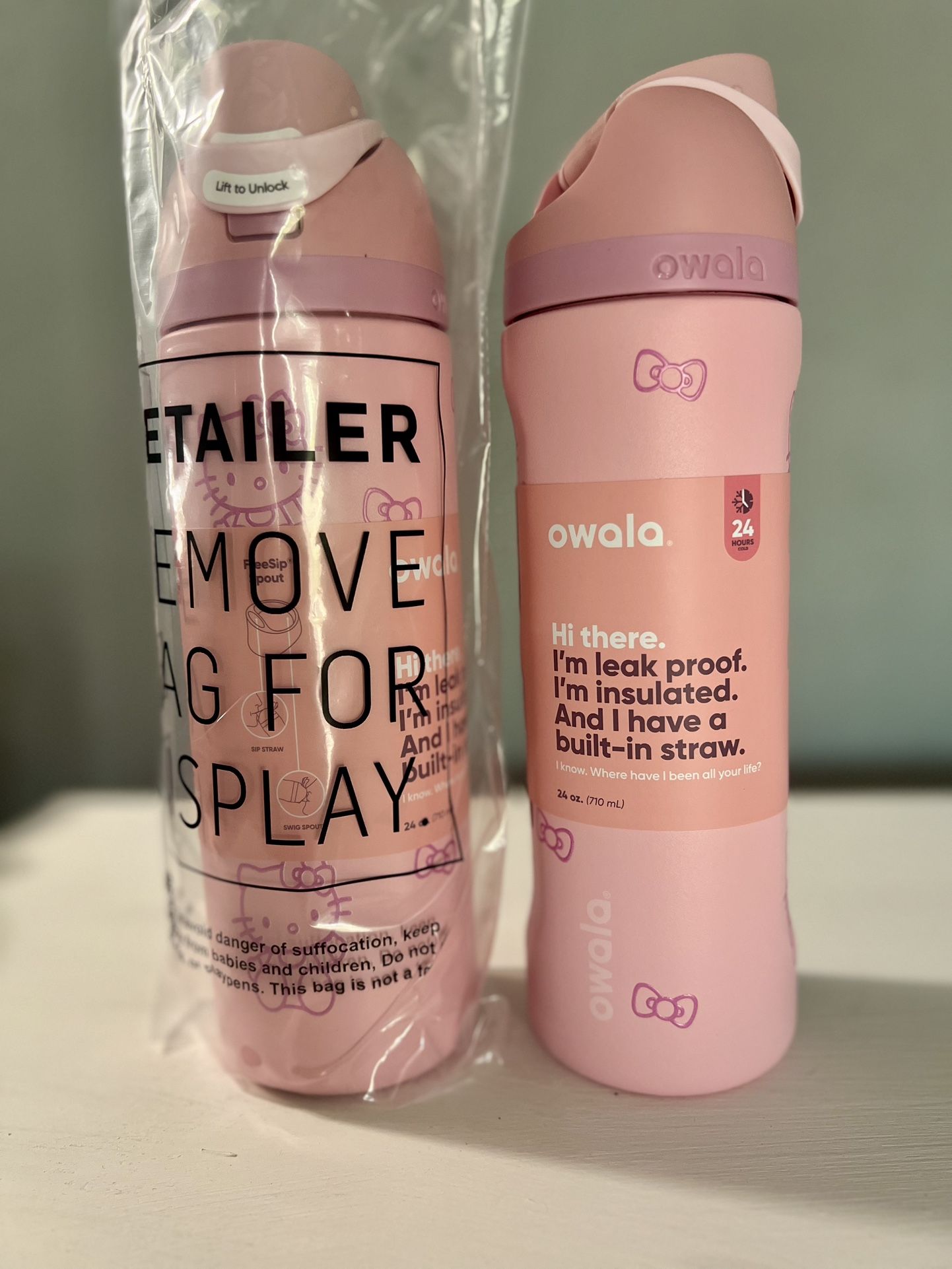 Owala 24oz Hello Kitty Rose Quartz