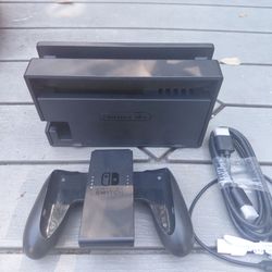 Complete Nintendo Switch Docking Station with Grip and Cords