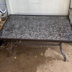 Beautiful Nice Glass & Granite Coffee Table Patio