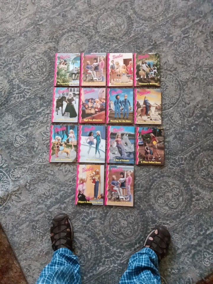 Barbies Books Collection In Good Condition.