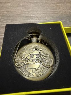 NEW Invicta Vintage style motorcycle pocket watch