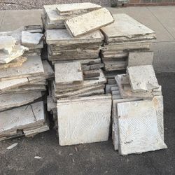 About 150 Sq ft Of Travertine Pavers 