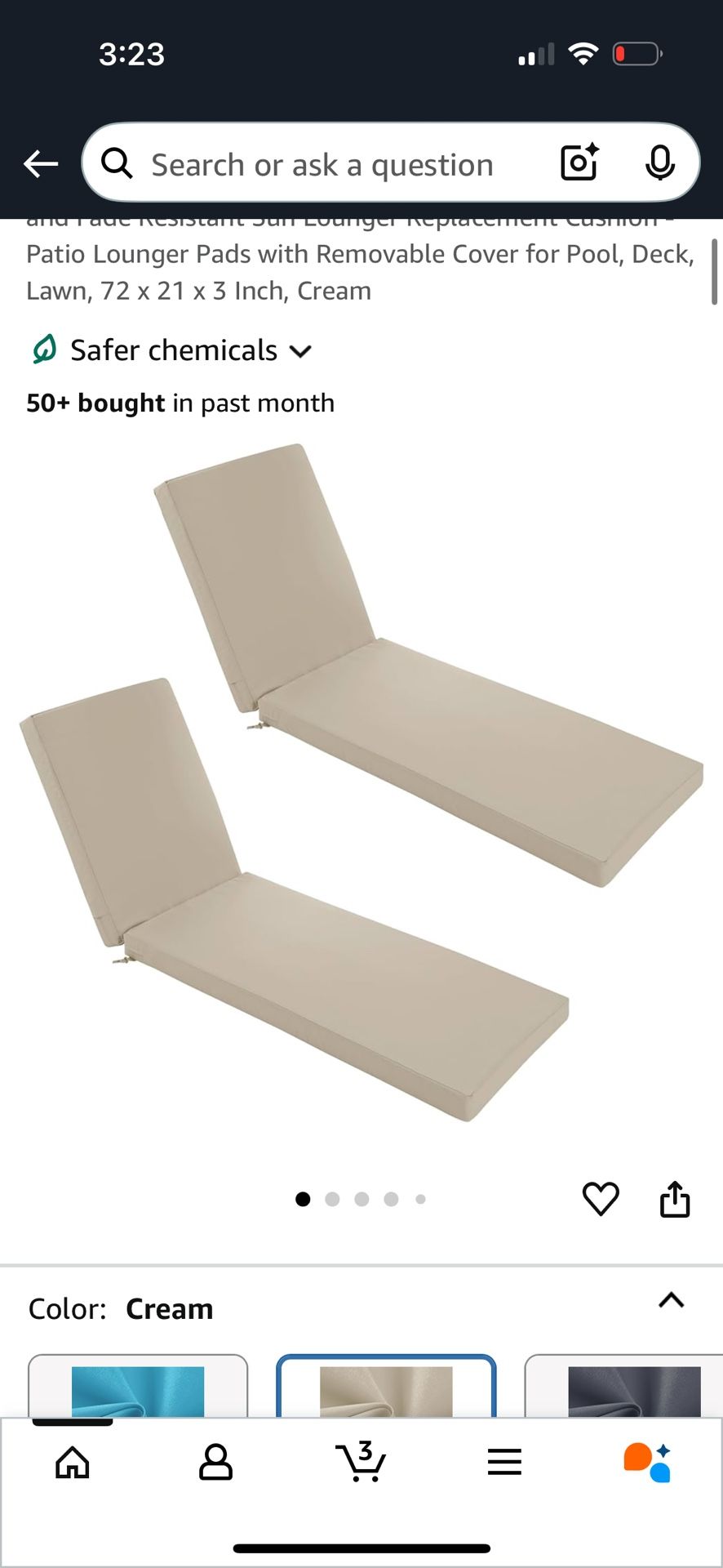Nadine Chaise Lounge Cushion