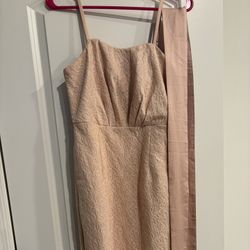 Tevolio Bridesmaids Dress, Size 8, Color-Blush