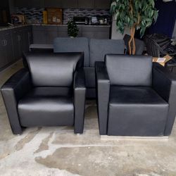 2 leather couch 