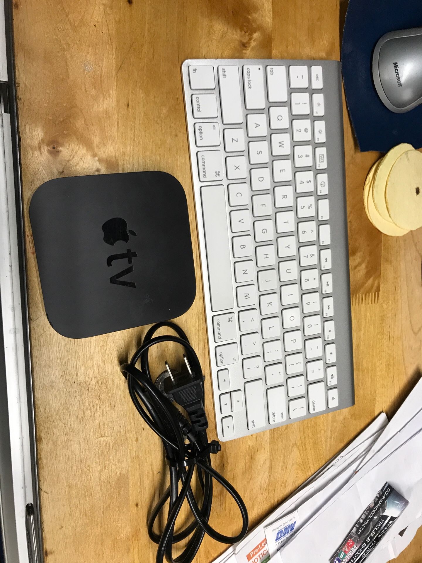 Apple TV and wireless keyboard