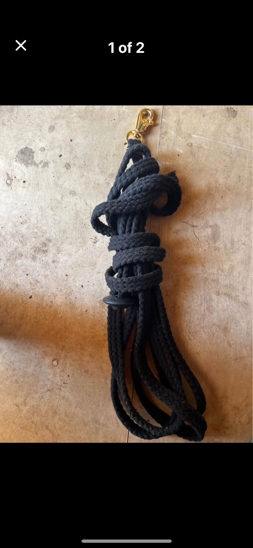 Black Cotton Horse Lounge Line