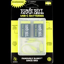 9v rechargeable batteries Ernie ball