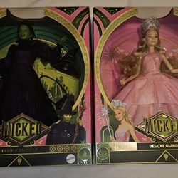 🏆COLLECTABLE🏆 Mattel Misprinted Wicked Dolls Deluxe Elpha & Glinda 