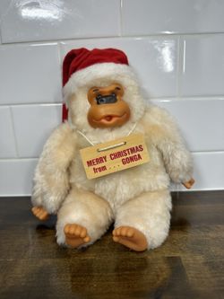 Vintage Plush Gonga Christmas Russ Berrie & Co