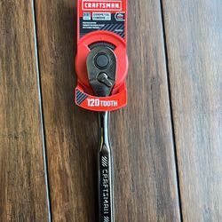 CRAFTSMAN 120-Tooth 3/8-in Drive Quick-release Standard Ratchet