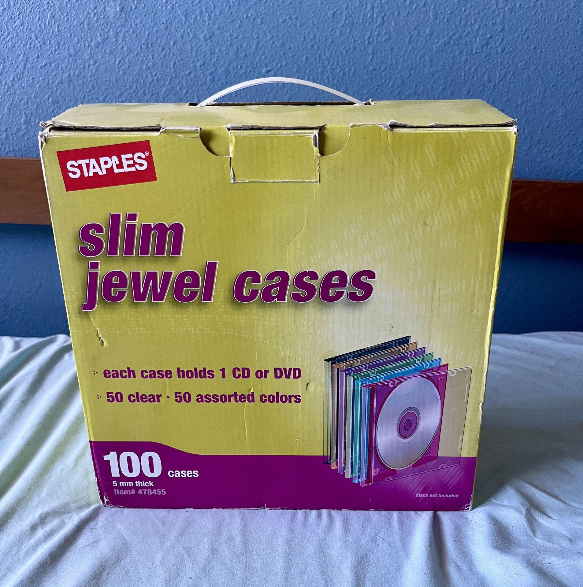 86 Slim jewel CD/DVD cases (new)