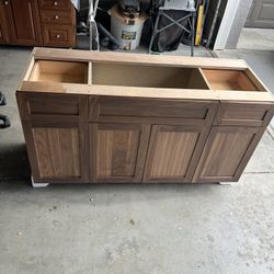 Walnut bath Cabinet 
